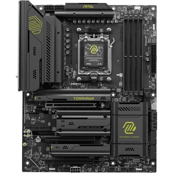 MSI MAG X870E TOMAHAWK DDR5 HDMI DP PCIe 16X v5.0 AM5 ATX
