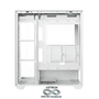 AZTECH AZT101 W Gaming Mid-Tower PC Kasası Beyaz