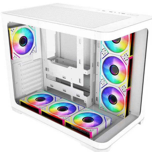 GAMEBOOSTER 750W 80+ BRONZE Seaview GB-G2852W Gaming Mid-Tower PC Kasası Beyaz