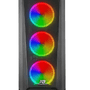 POWERBOOST VK-W001B Gaming Mid-Tower PC Kasası Siyah 360mm Soğutma Desteği