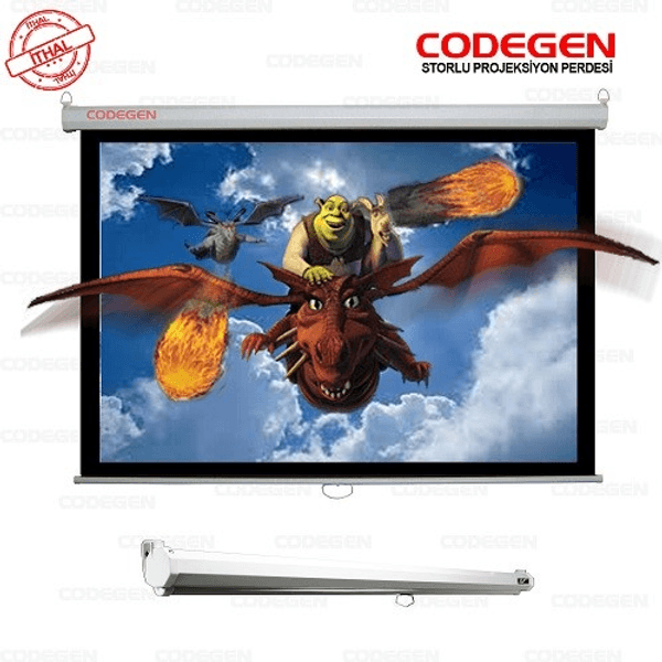 CODEGEN AX18 180x180 Storlu Projeksiyon Perdesi Kutu Açık (Outlet)