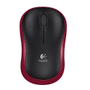 LOGITECH M185 Kablosuz Siyah/Kırmızı Mouse (910-002237)