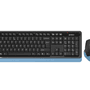 A4TECH FG1035 Kablosuz Q Trk Siyah/Mavi Klavye - Mouse Set