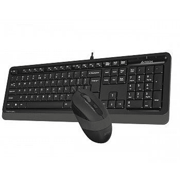 A4TECH F1010 Kablolu USB Q Trk Siyah/Gri Klavye - Mouse Set