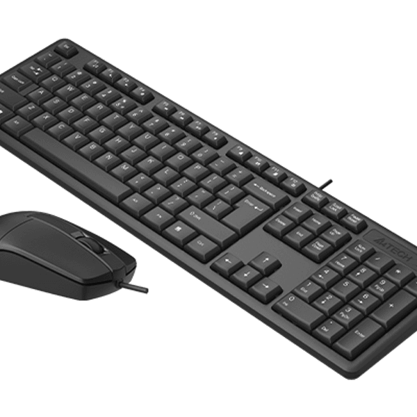 A4TECH KR-3330 Kablolu USB Q Trk Siyah Klavye - Mouse Set