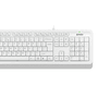 A4 TECH F1010 Kablolu USB Q Trk Beyaz Klavye - Mouse Set