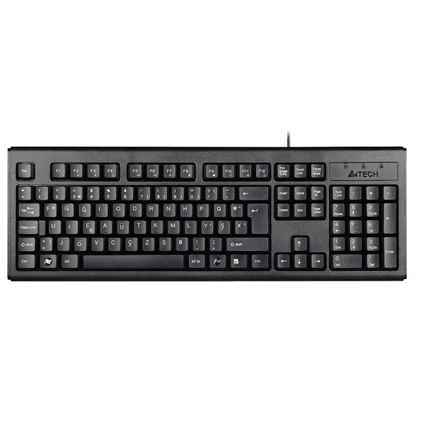 A4TECH KM-720 Kablolu USB F Trk Siyah Klavye