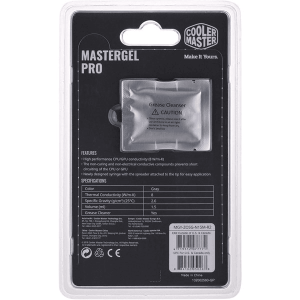 COOLERMASTER MasterGel Pro MGY-ZOSG-N15M-R2 1.5 gram Thermal Macun