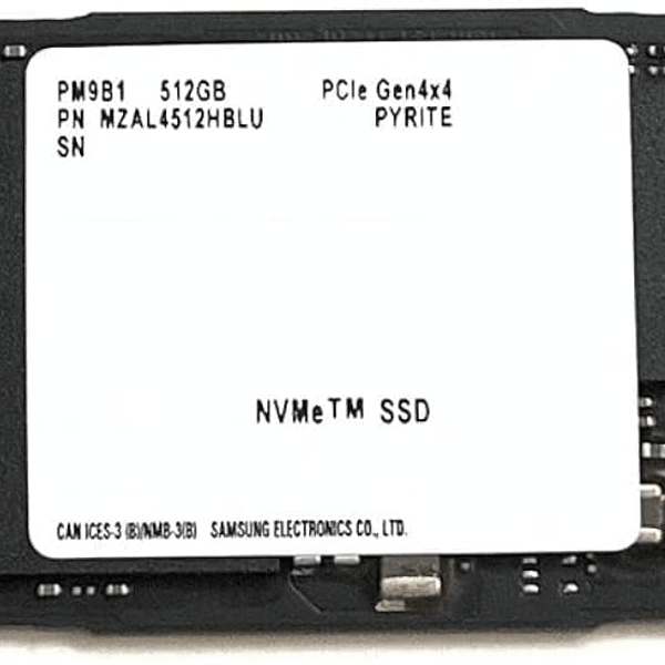 SAMSUNG 512GB  PM9B1 MZVL4512HBLU 3500-2500MB/s 2242 M2 NVME GEN4 Disk Kutusuz