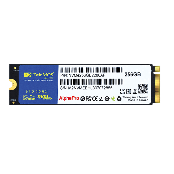 TWINMOS 256GB NVMe256GB2280AP 3600- 3250MB/s M2 NVME GEN3 Disk