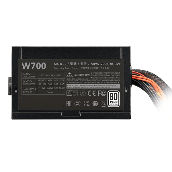 COOLERMASTER 700W 80+ NEX MPW-7001-ACBW-BEU Power Supply