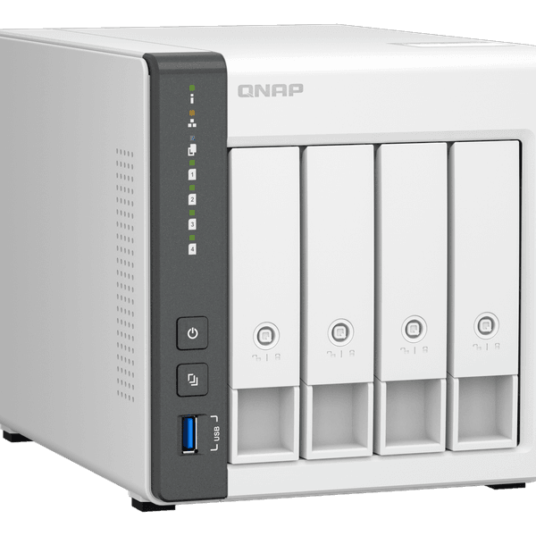 QNAP 4diskli ARM QC-4GB RAM-2.5GbE Nas Server TS-433-4G Distribütör Garantili