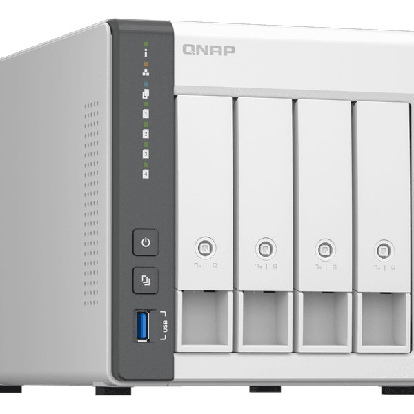 QNAP 4diskli ARM QC-4GB RAM-2.5GbE Nas Server TS-433-4G Distribütör Garantili