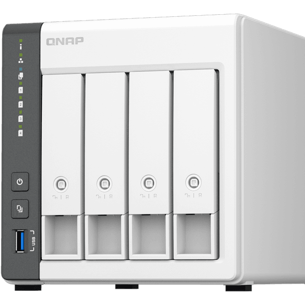 QNAP 4diskli ARM QC-4GB RAM-2.5GbE Nas Server TS-433-4G Distribütör Garantili