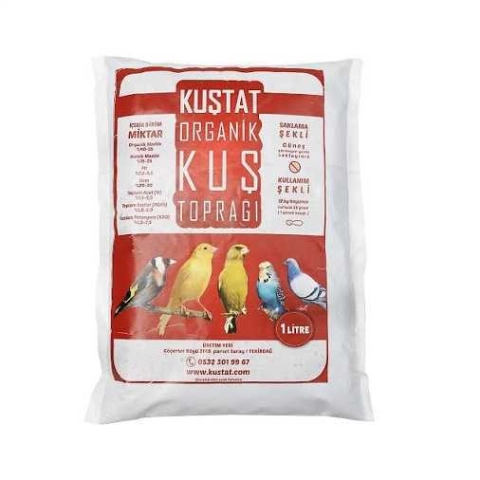 Kuştat Organik Kuş Toprağı 1 Litre