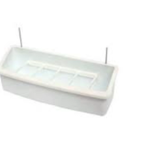 15 cm Telli yemlik bölmeli beyaz