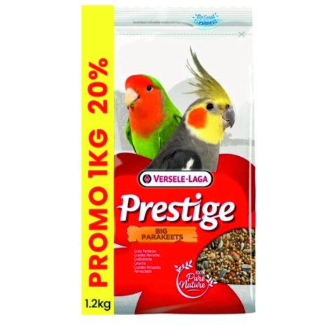 1kg kapalı Versele Laga Prestige Big Parakeets Paraketler İçin Yem