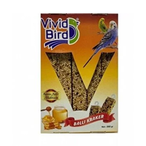 Vivid Bird Muhabbet Kuşları İçin Ballı Kuş Krakeri 10'Lu
