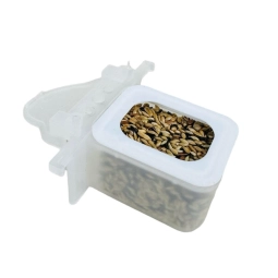 Izgaralı Yemlik Kırılmaz Şeffaf 6cm