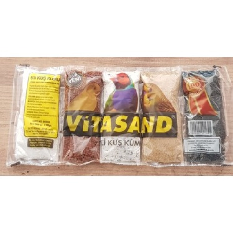 Vitasand 5'li mix kuş kumu seti