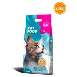 Hobi Tavuklu Yetişkin Kedi Maması 1kg Bölünmüş