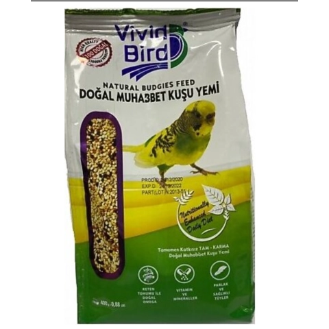 vivid muhabbet yemi kapalı paket 400g 
