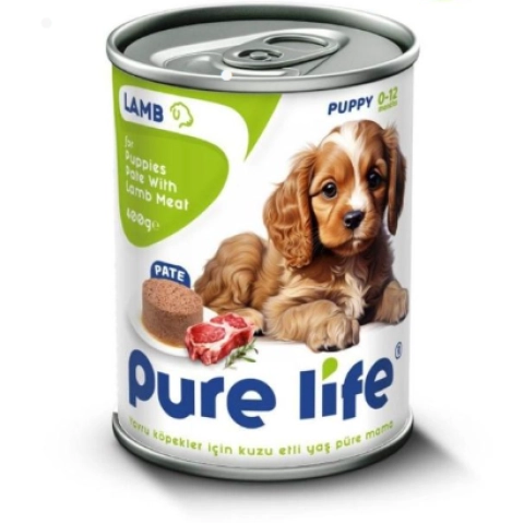 Pure Life Kuzu Etli Pate Yavru Köpek Maması 400gr