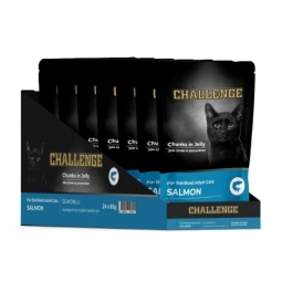 Challenge Sterilised Somonlu Kısır Kedi Pouch Mama 85 Gr X 1