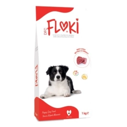 Floki Puppy Biftekli Pirinçli Yavru Köpek Maması 1 Kg