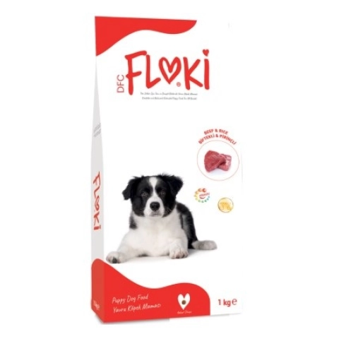 Floki Puppy Biftekli Pirinçli Yavru Köpek Maması 1 Kg