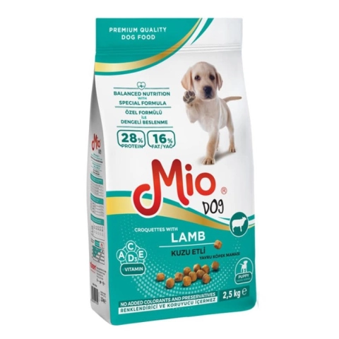 Mio Puppy Kuzu Etli Pirinçli Yavru Köpek Maması 2.5 Kg