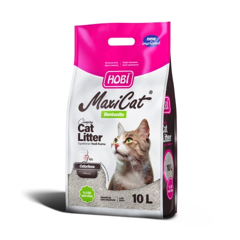 Hobi Maxicat Kokusuz Bentonit Kedi Kumu 10 Litre