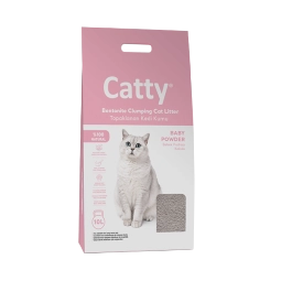 Catty Bebek Pudra Kokulu Bentonit Kedi Kumu 10 Lt