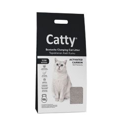 Catty Aktif Karbonlu Bentonit Kedi Kumu 10 Lt
