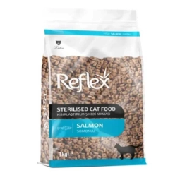 Reflex Somonlu Kısırlaştırılmış Yetişkin Kedi Maması orjinal kapalı  1 Kg