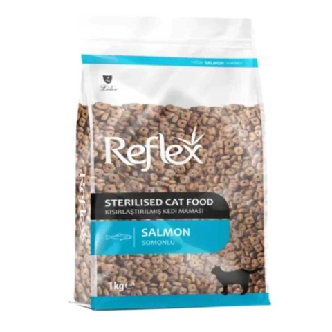 Reflex Somonlu Kısırlaştırılmış Yetişkin Kedi Maması orjinal kapalı  1 Kg