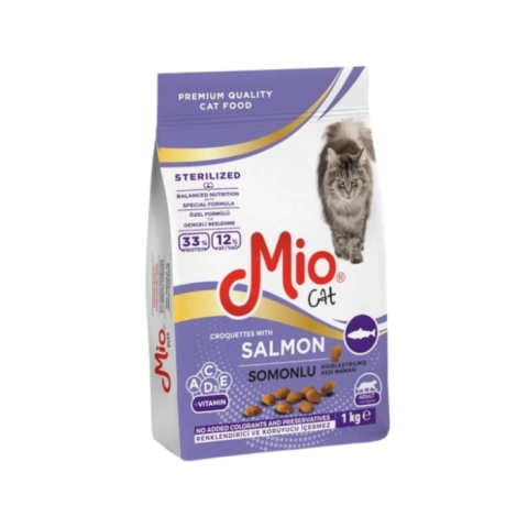Mio Kuru Mama - Mio 1 kg Kısır Kedi - Somonlu