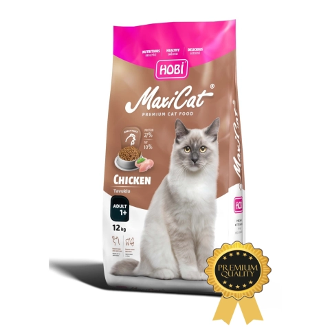 Hobi Maxicat Premium Tavuklu Yetişkin Kedi Maması 12kg