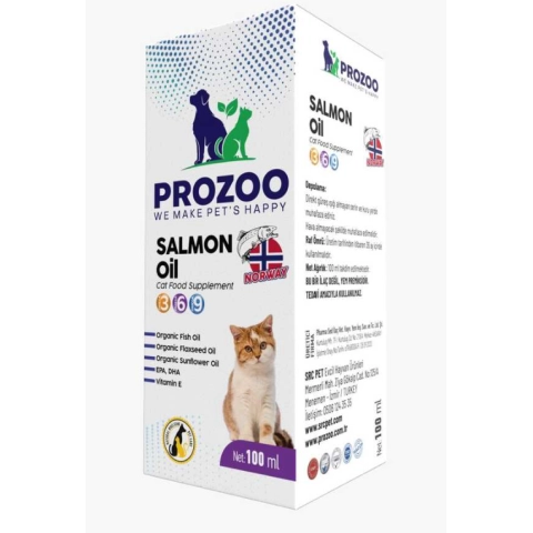 Prozoo Kedi Somon Yağı 100 ml