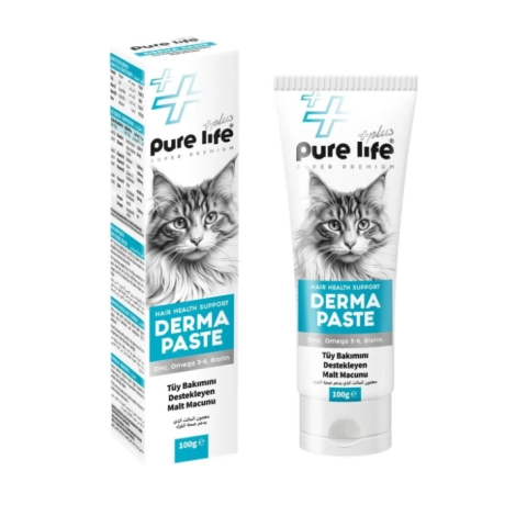 PureLife Derma Tüy Bakım Destekli Kedi Malt Paste 100gr