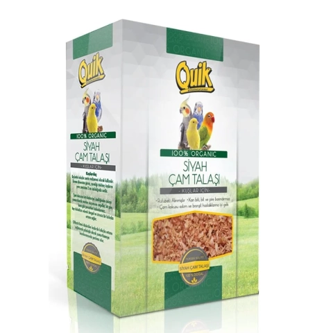 Quik Bit Pire Tutmayan Siyah Çam Talaşı 