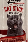 Lina Sığır Etli&Elmalı Kedi Stick Ödül 3*5gr