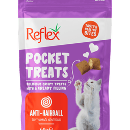 Reflex Pocket Treats / Tüy Yumağı Kontrolü İçin Kedi Ödül Maması 60g
