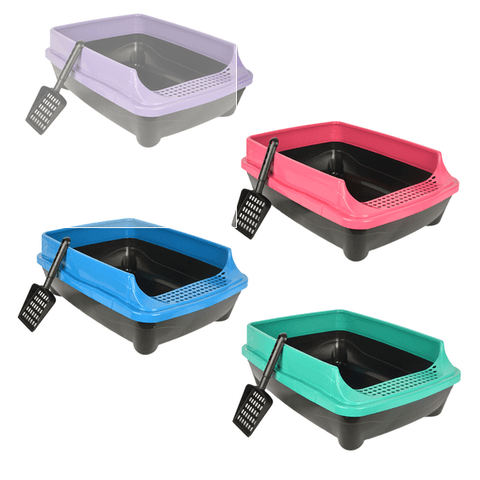 Açık Lüx Kedi Tuvaleti Küçük Boy - Kürek Hediyeli