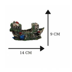 D107 Küçük Gemi Akvaryum Dekoru