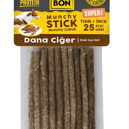 Delibon Süper Munchy Çubuk Dana Ciğerli İnce 25 Li