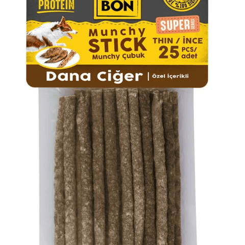 Delibon Süper Munchy Çubuk Dana Ciğerli İnce 25 Li