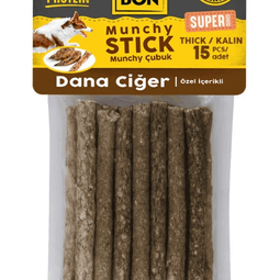 Delibon Süper Munchy Çubuk Dana Ciğerli kalın 25 Li