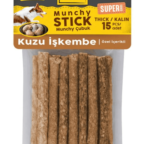 Delibon Süper Munchy Çubuk Kuzu İşkembeli Kalın 15 Li