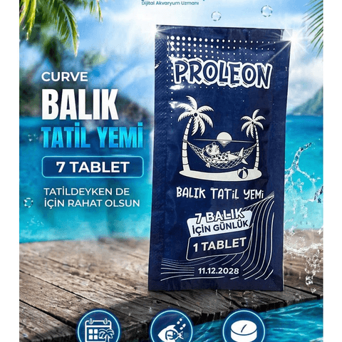 Curve Akvaryum Için Balık Tatil Yemi - 1 Paket - 7 Adet Tablet